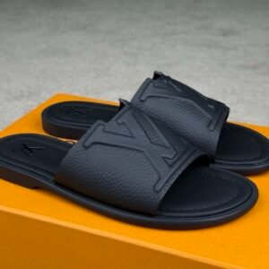 Alternative view of Louis Vuitton Portofino Mule In Black Leather
