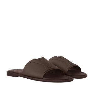 Louis Vuitton Portofino Mule In Brown Leather
