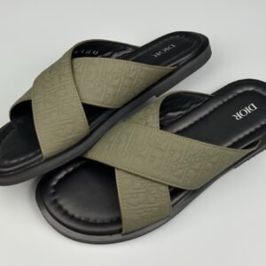 Alternative view of Dior Alias Sandal Green/Black Leather  Dior Gravity Outline