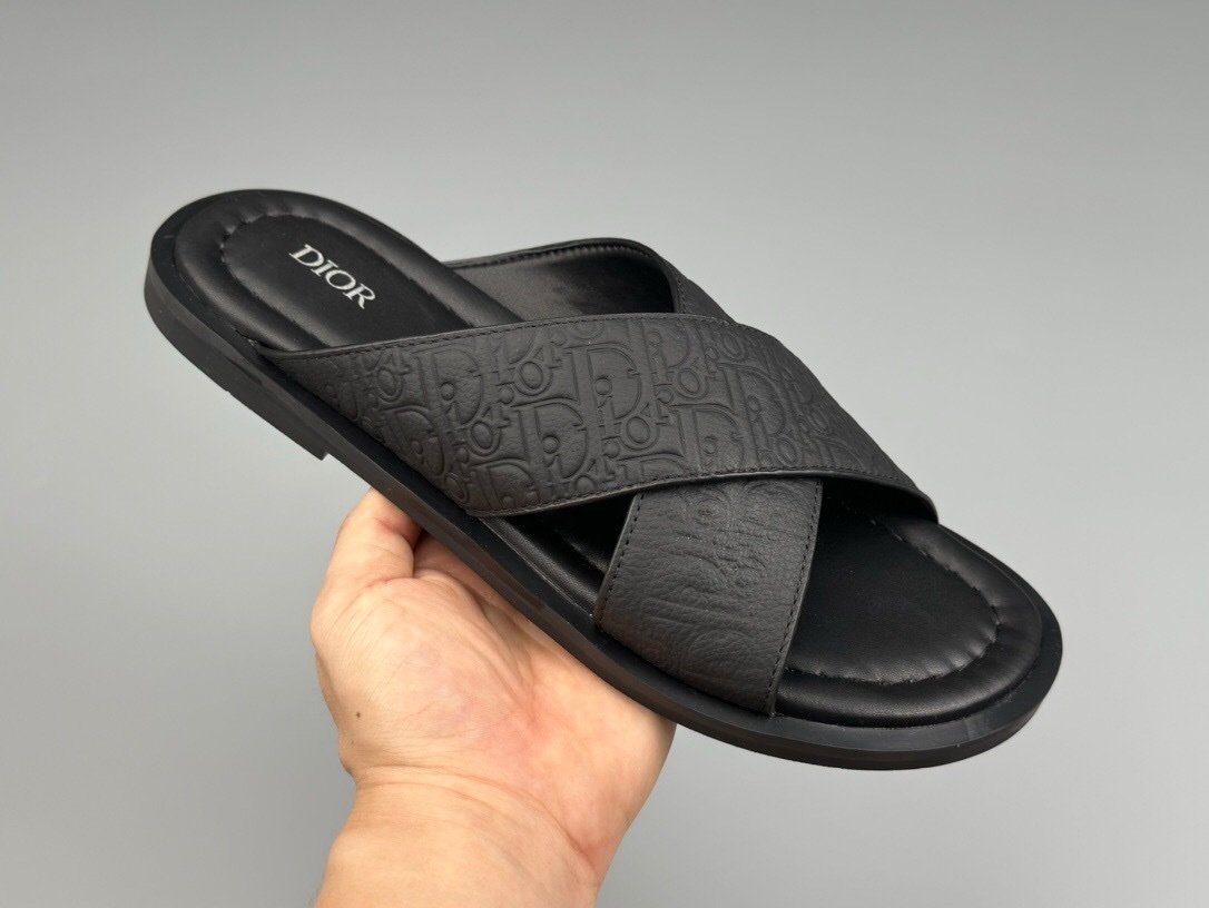 Dior Alias Sandal Black Leather Dior Gravity Outline - Afbeelding 4