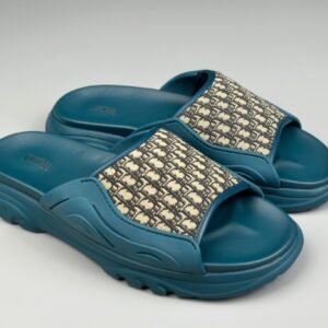 Alternative view of Dior Men’s H-Town Blue Rubber Oblique Slide