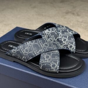 Alternative view of Dior Alias Sandal Blue/Black Leather  DiorGravity Outline
