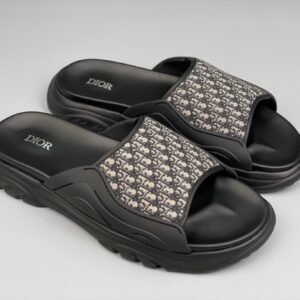 Alternative view of Dior Men’s H-Town Black Rubber Oblique Slide