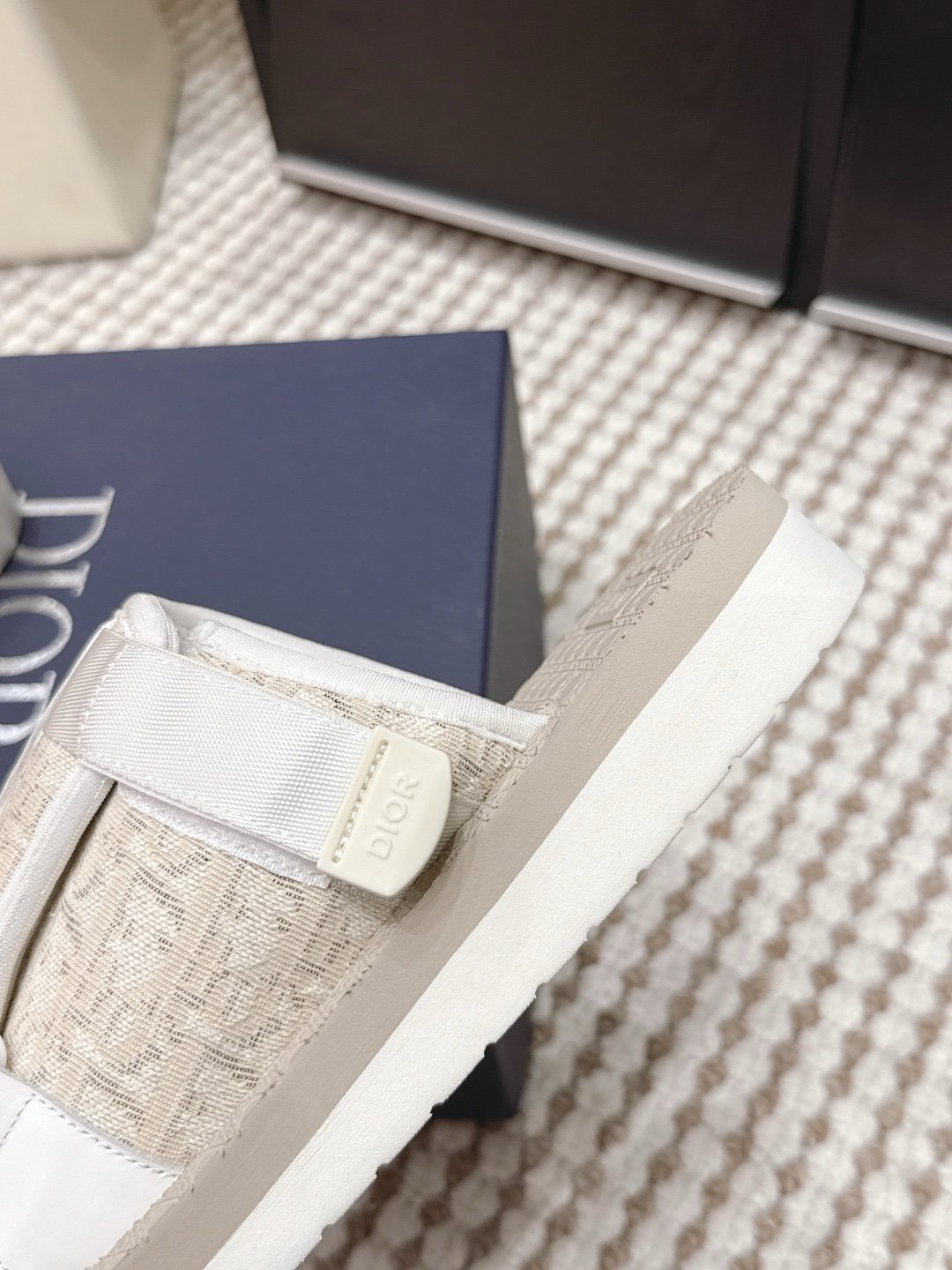 Dior Alpha Sandal White Beige Oblique Jacquard - Afbeelding 8