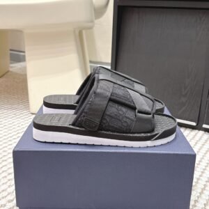 Alternative view of Dior Alpha Sandal Black/White Oblique Jacquard