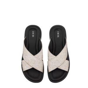 Dior Alias Sandal Beige Dior Gravity Outline Leather