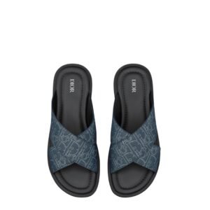 Dior Alias Sandal Blue/Black Leather  DiorGravity Outline