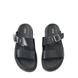Dior Black Aqua Sandal  Leather Sandals