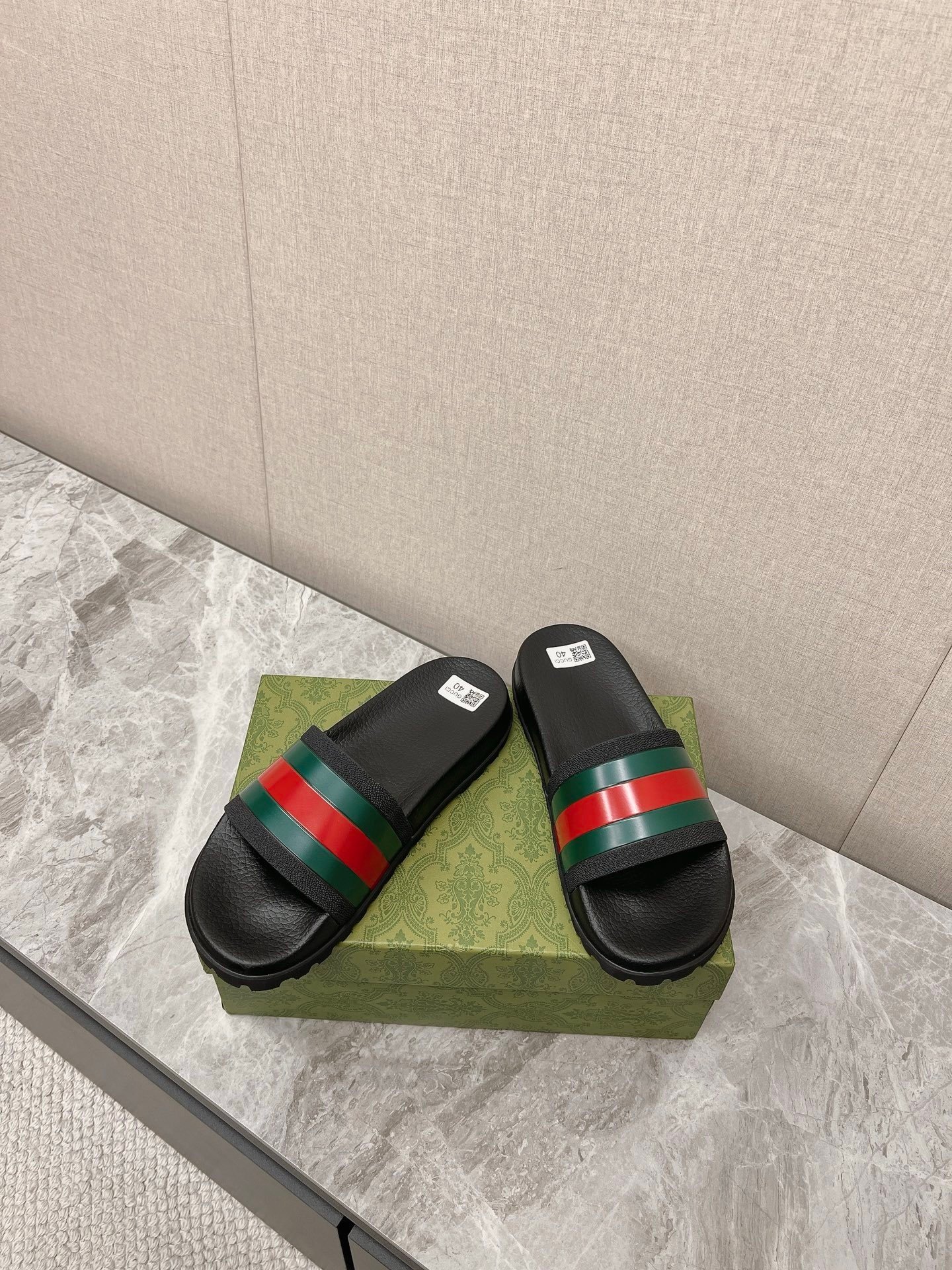 Gucci OG Web Slide Sandal Black - Afbeelding 3