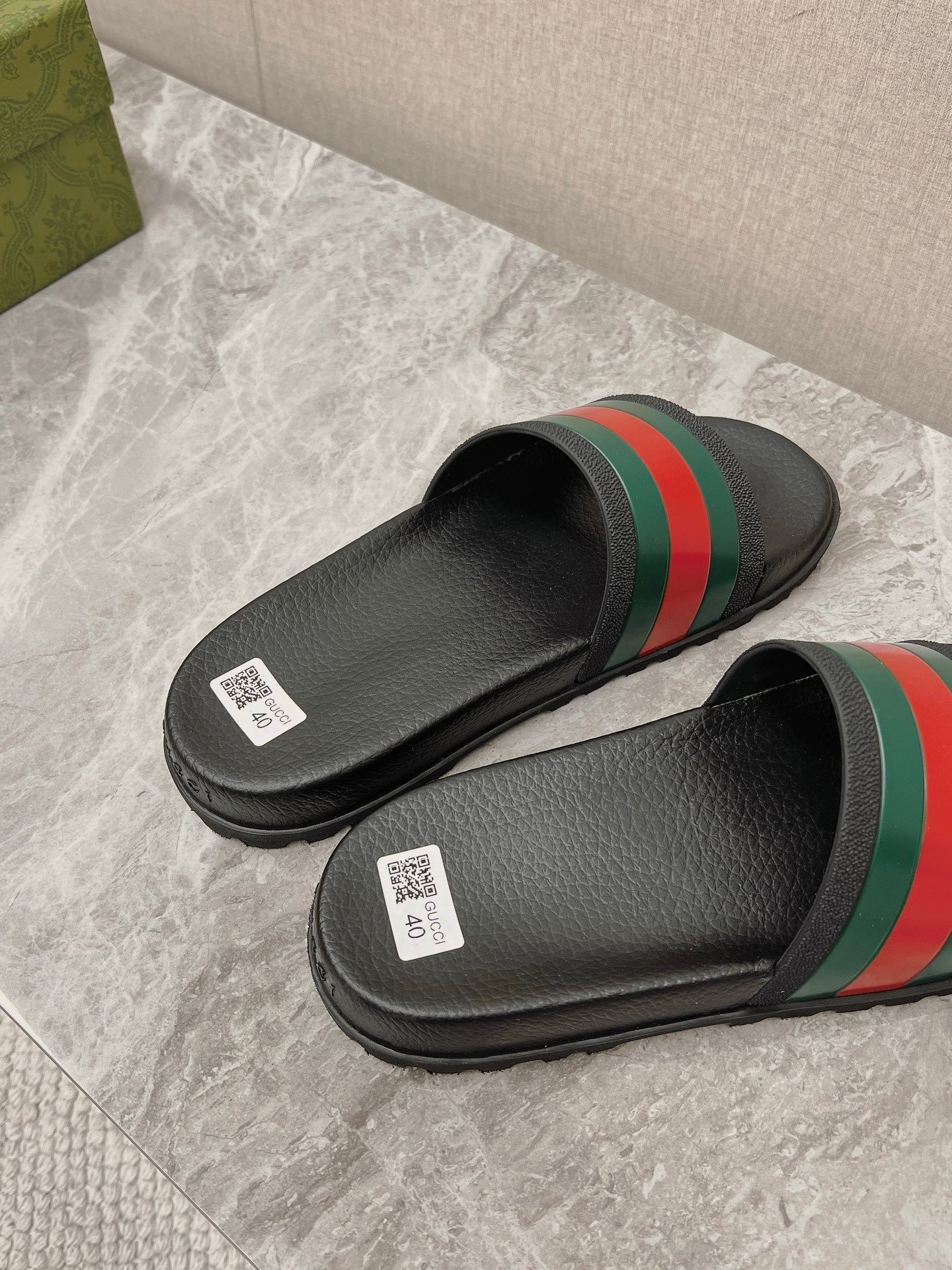 Gucci OG Web Slide Sandal Black - Afbeelding 4