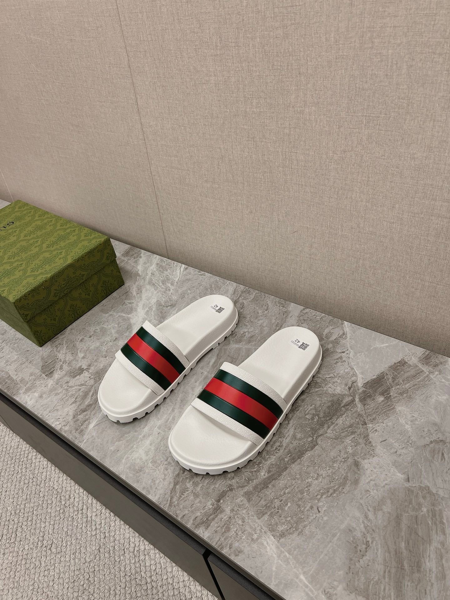 Gucci OG Web Slide Sandal White - Afbeelding 2
