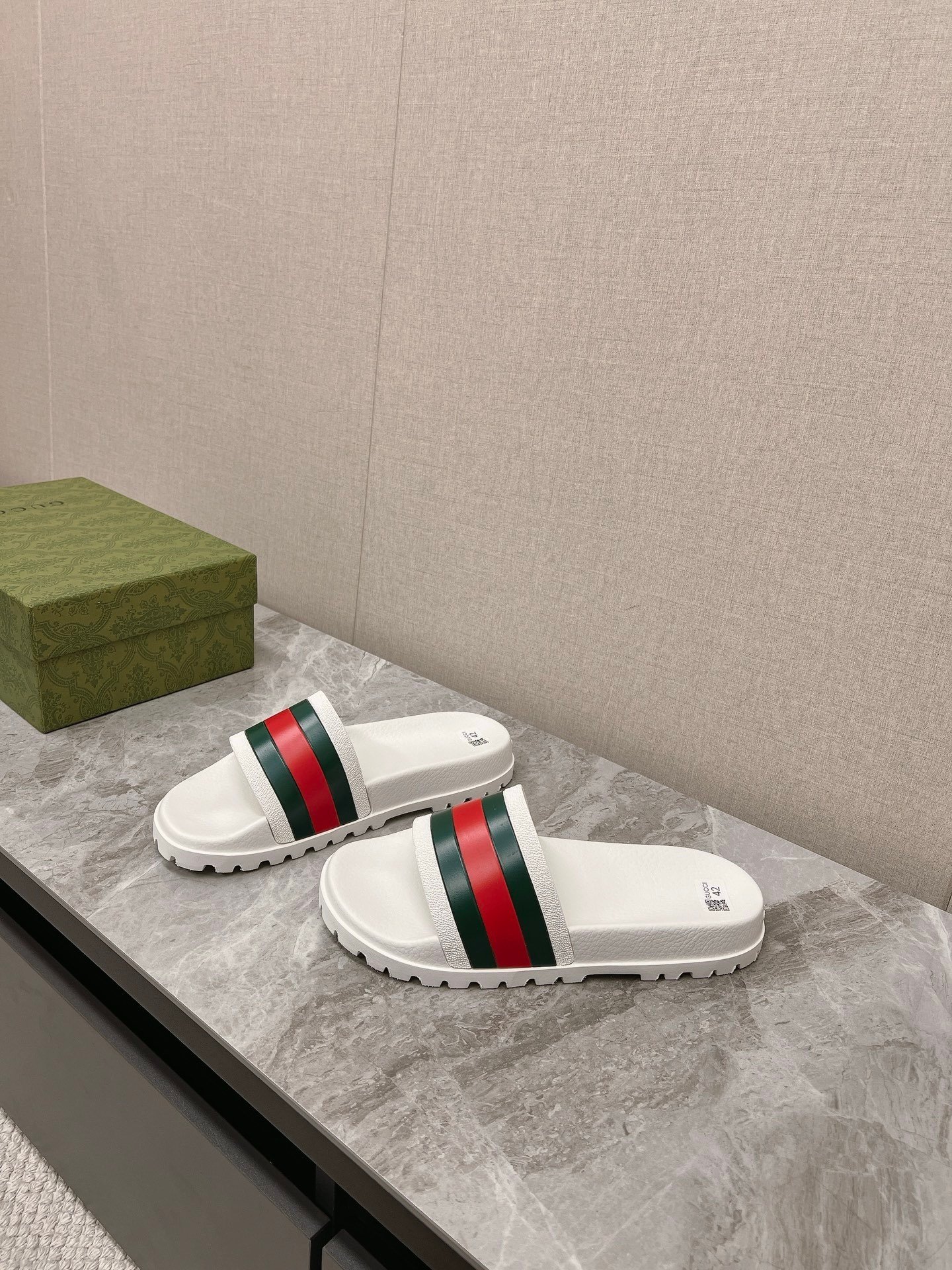 Gucci OG Web Slide Sandal White - Afbeelding 3