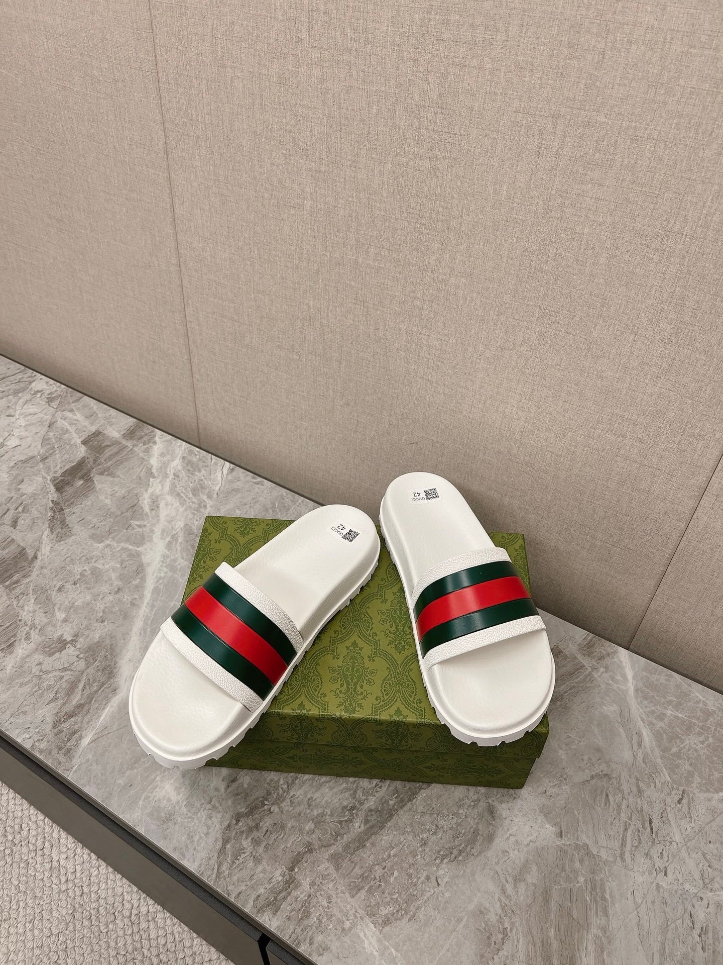 Gucci OG Web Slide Sandal White - Afbeelding 5