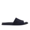 Gucci Engraved GG Monogram Slide Sandal Black Suede