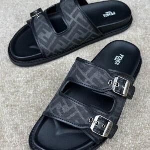 Alternative view of Fendi FF  Feel Sandal Black/Grey Jacquard Fabric