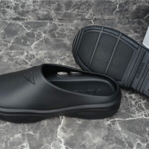 Alternative view of Prada Foam Rubber Mules Slides Black