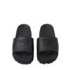 Prada Black On Black Logo Rubber Slides