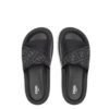 Fendi FF Diagnosal Slides In Grey/Black