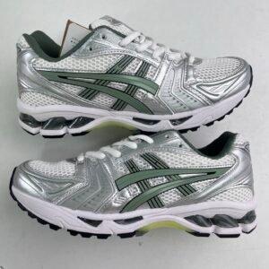 Alternative view of Asics Gel-Kayano 14 White Pure Silver Slate Grey