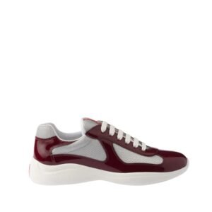 Prada America’s Cup Burgundy Patent Leather-Blend