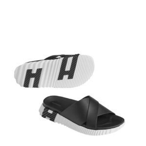 Hermes Infra Sandal H Black/White Leather