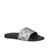 Louis Vuitton Black White Monogram Waterfront Slides