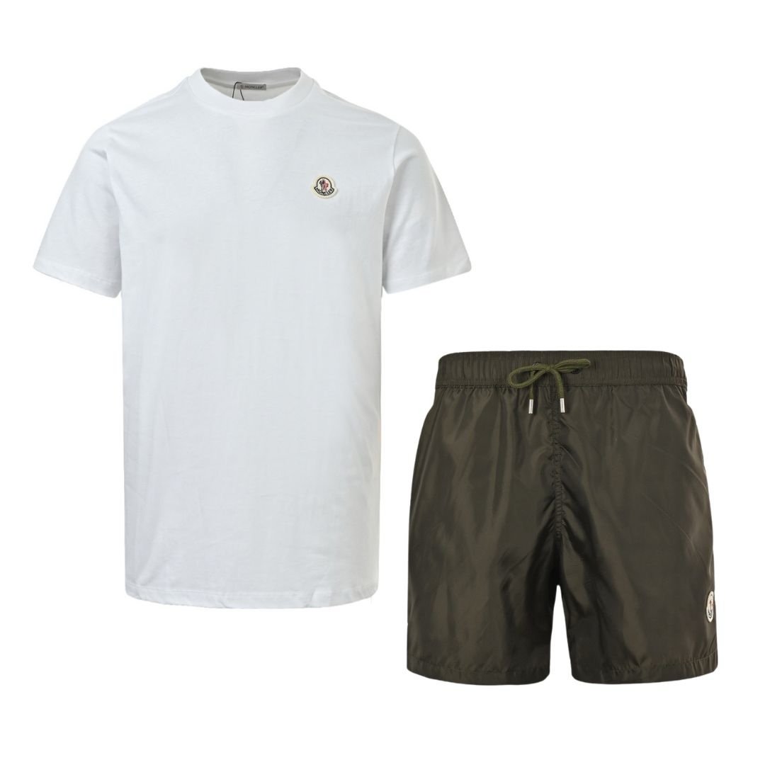 Moncler 2-Piece Set White/Olive