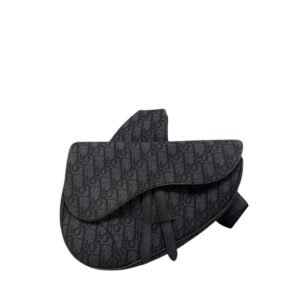 Dior Oblique Jacquard Canvas Black Crossbody Bag