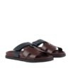 Hermes Paris Chypre Calfskin Burgundy Sandals