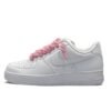 Nike Air Force 1 White Pink Rope Laces