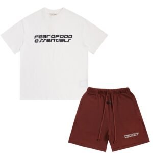 FOG Essentials 2-Piece Summer Set NEW White/Bordeaux