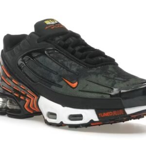 Alternative view of Nike Air Max Plus 3 Camo Medium Olive Safety Orange